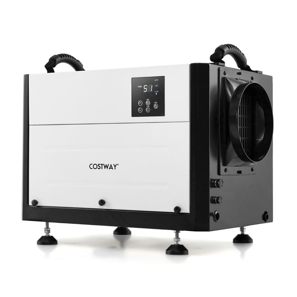 CostwayDéshumidificateur de 58,5 L/Jour Déshumidificateur avec 3 Modes Minuterie de 24 H Tuyau de Vidange et Dégivrage Automatique Blanc