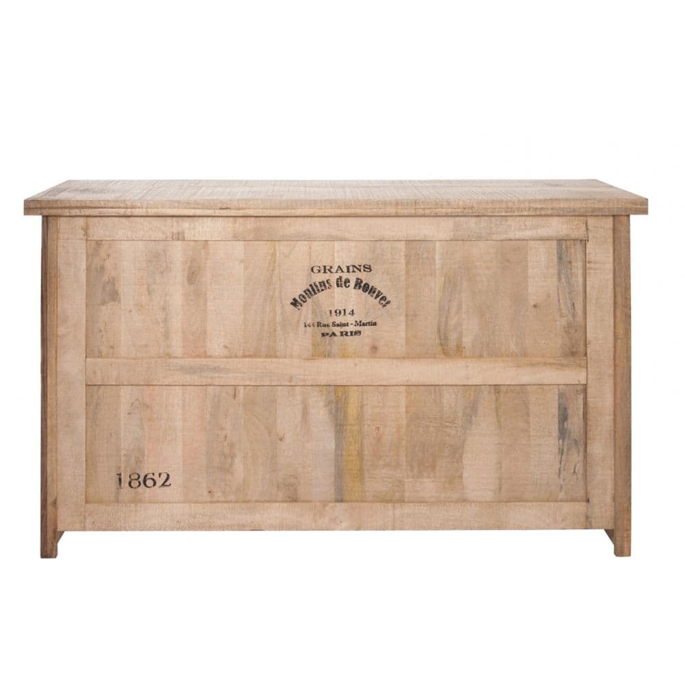 Bar 3 Tiroirs et 3 Planches Bois Naturel