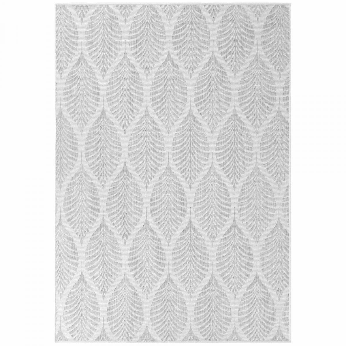 Tapis exterieur kilim nature floral, structure authentique, DINAV